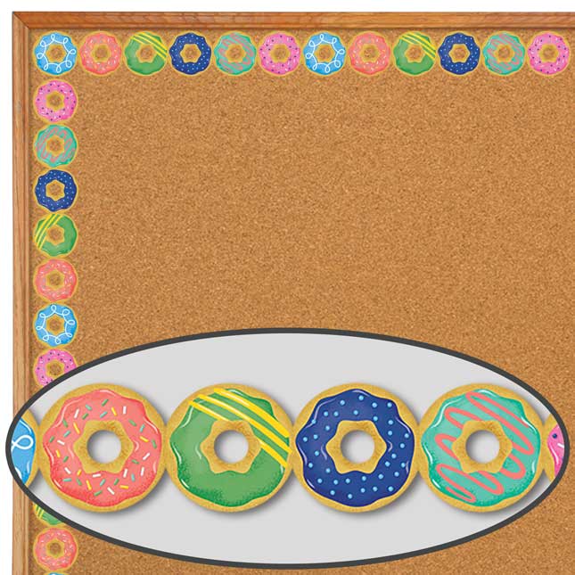 Mid-Century Modern Donuts Border