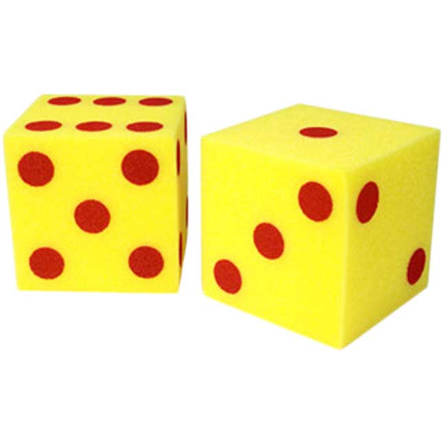 Giant Soft Cubes: Dots - 2 dice