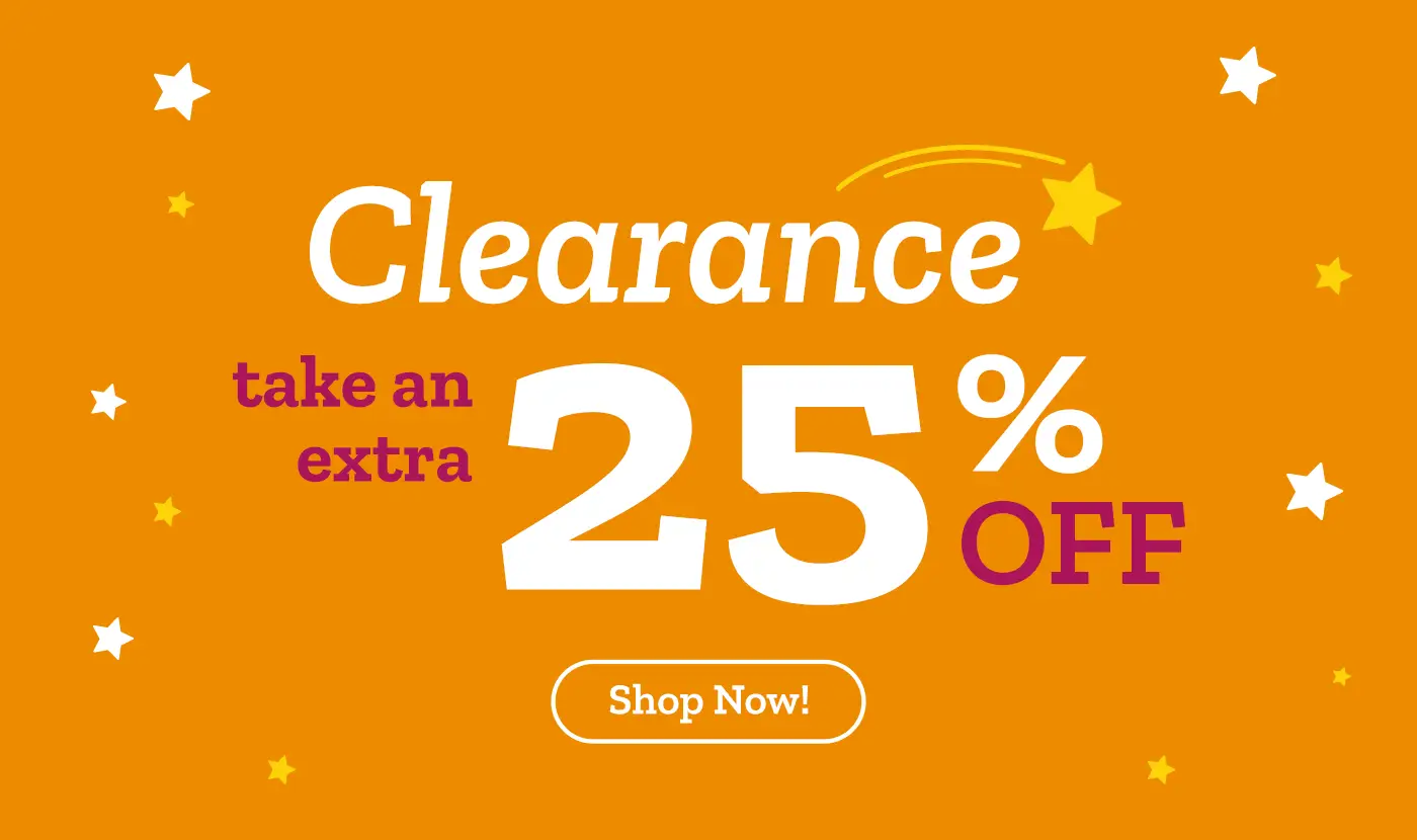 Clearance! Take an extra 25% off!